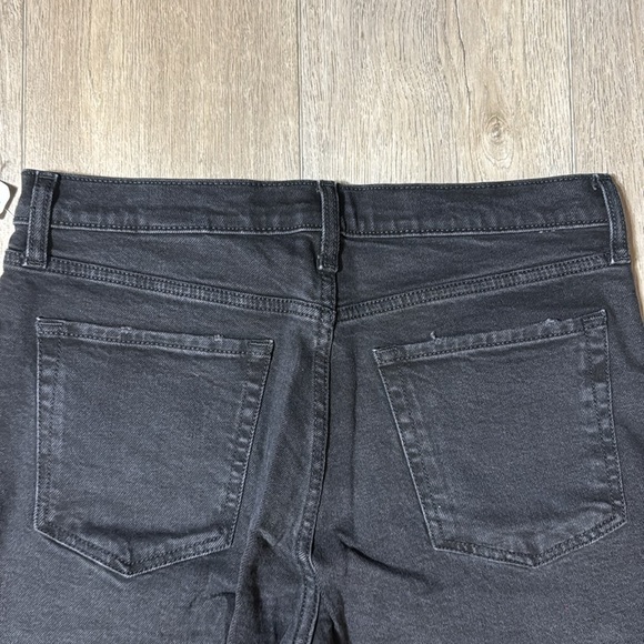 NWT! Banana Republic Black High-Rise Destructed Straight Jeans - Size 30🔹 - Picture 8 of 8
